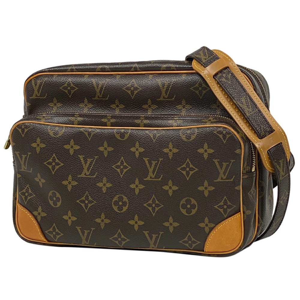 Louis Vuitton Nile Crossbody Shoulder Bag Monogram Brown
